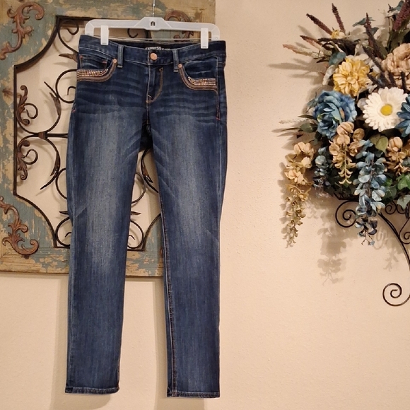 Express Indigo Skinny Jeans. Excellent Condition NWOT Size 4 - Picture 1 of 15